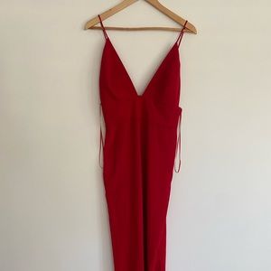 Red jumpsuit